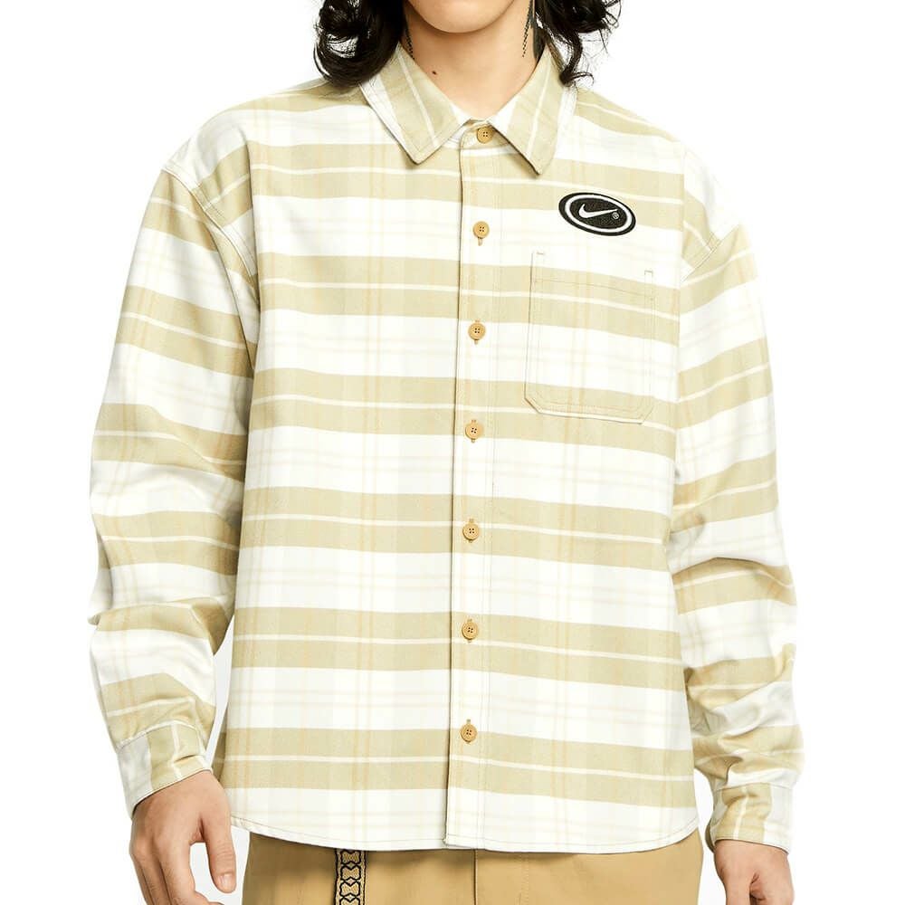 NIKE SB LONG SLEEVE ナイキエスビー 長袖シャツ FLNNL BTN UP QS x ERIC KOSTON HV0257-133 スケートボード スケボー