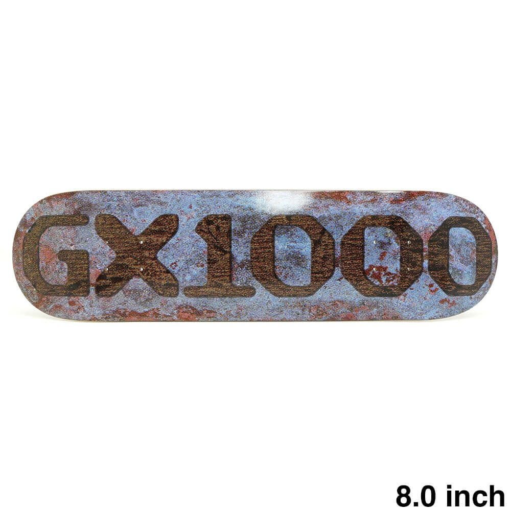 GX1000 DECK ジーエックス1000 デッキ TEAM OG LOGO PATINA BLUE 8.0 スケートボード スケボー 1