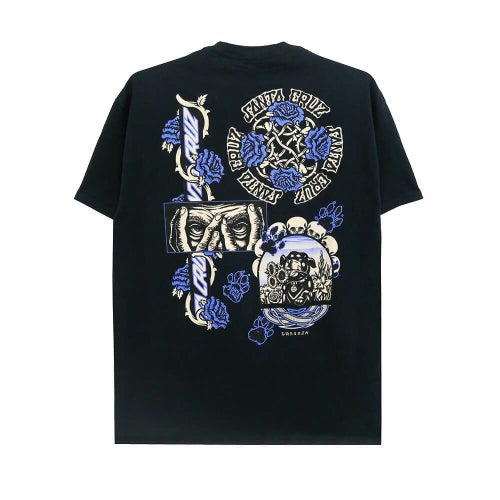 SANTA CRUZ T-SHIRT サンタクルーズ Tシャツ DRESSEN EVO BLACK スケートボード スケボー 