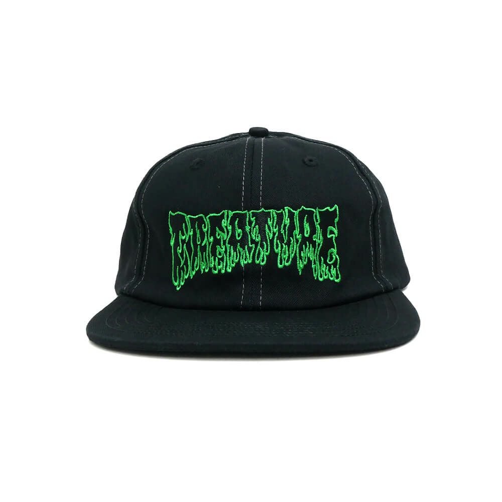 CREATURE CAP クリーチャー キャップ HESHER FLAME SNAPBACK BLACK スケートボード スケボー 1