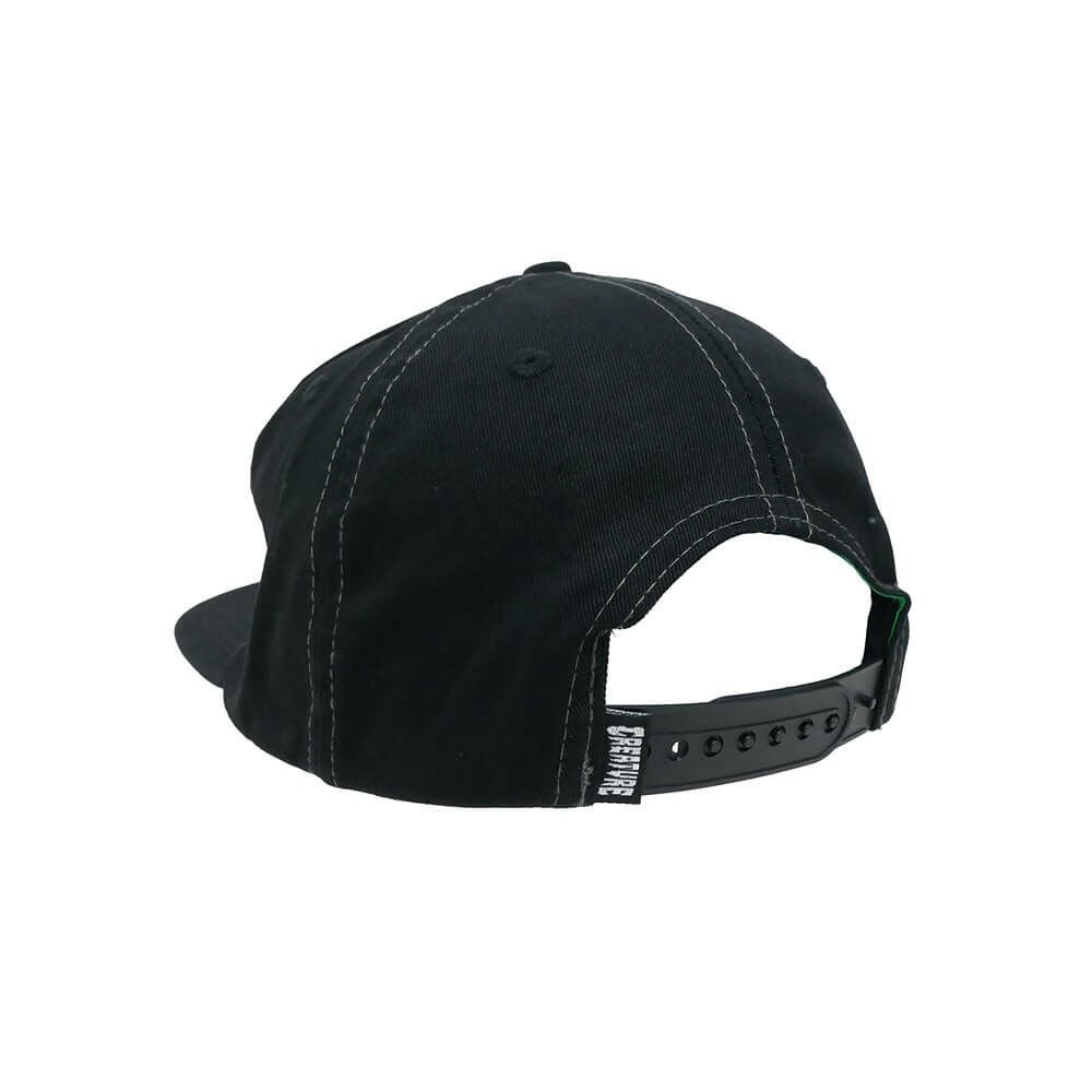 CREATURE CAP クリーチャー キャップ HESHER FLAME SNAPBACK BLACK スケートボード スケボー 2