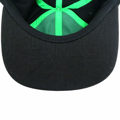 CREATURE CAP クリーチャー キャップ HESHER FLAME SNAPBACK BLACK スケートボード スケボー 4