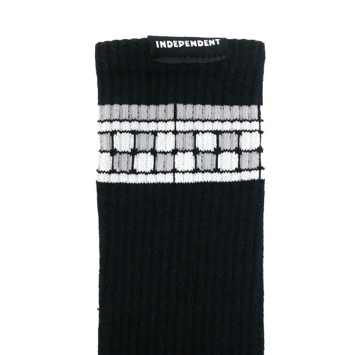  INDEPENDENT SOCKS インディペンデント ソックス 靴下 TILE SPAN BLACK スケートボード スケボー 4