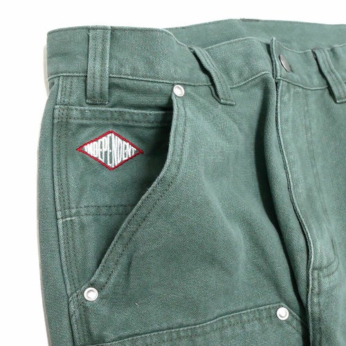  INDEPENDENT PANTS インディペンデント パンツ ジーンズ LTD SUMMIT DOUBLE KNEE GREEN スケートボード スケボー 1