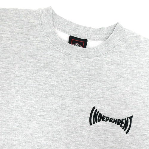 INDEPENDENT CREW SWEAT インディペンデント トレーナー TILE SPAN GREY スケートボード スケボー 2
