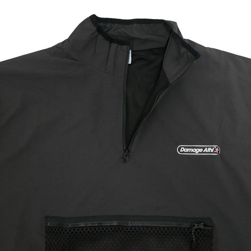 DAMAGE JACKET ダメージ ジャケット TUNDRA 1/4 ZIP BLACK スケートボード スケボー 2