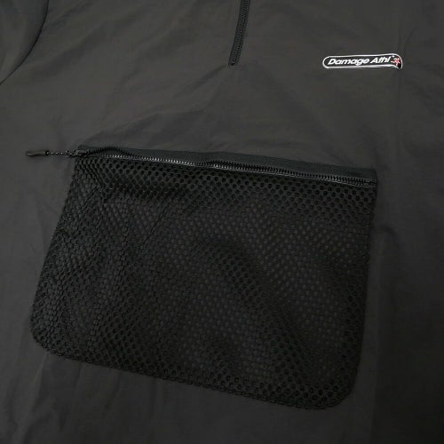 DAMAGE JACKET ダメージ ジャケット TUNDRA 1/4 ZIP BLACK スケートボード スケボー 3