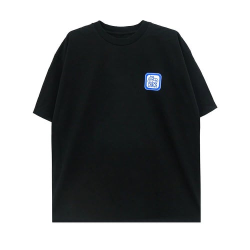 411VM T-SHIRT フォーワンワンビデオマガジン Tシャツ CHAOS GARMENT BLACK スケートボード スケボー 