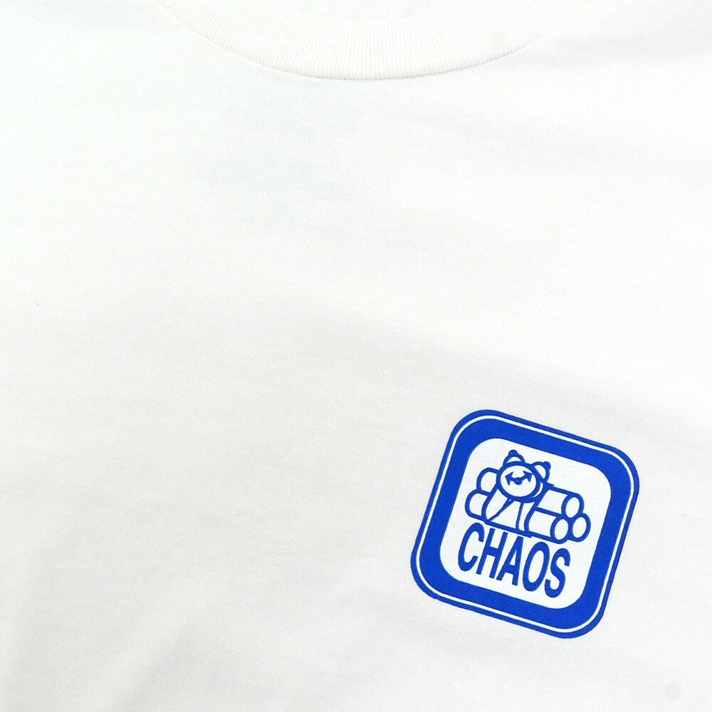 411VM T-SHIRT フォーワンワンビデオマガジン Tシャツ CHAOS GARMENT WHITE スケートボード スケボー 1