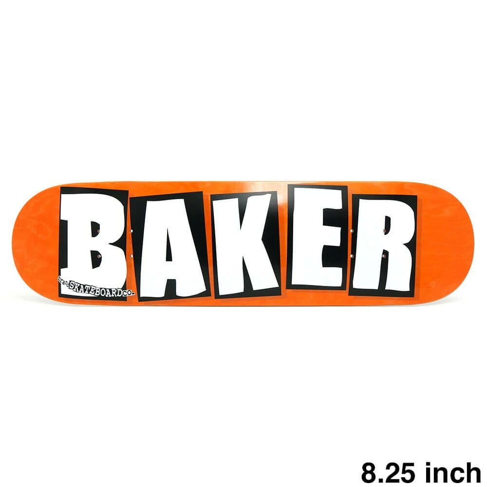 BAKER DECK ベイカー デッキ TEAM BRAND LOGO ORANGE B2 8.25（DSM） スケートボード スケボー　1