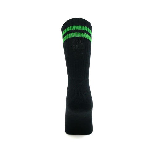 POLAR SOCKS ポーラー ソックス 靴下 HAPPY SAD RIB BLACK/GREEN スケートボード スケボー 2