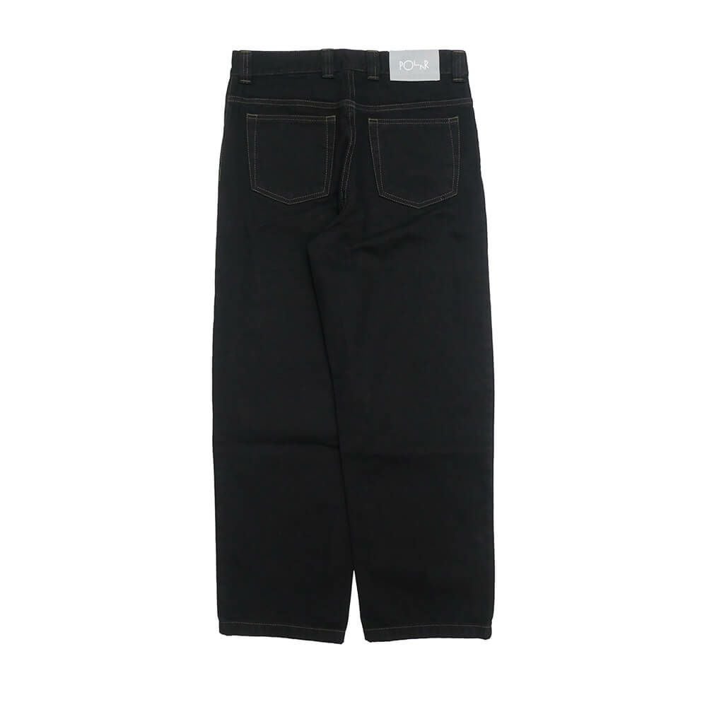 POLAR JEANS ポーラー パンツ ジーンズ 93! DENIM CONTRAST STITCHING BLACK/DARK OLIVE スケートボード スケボー 6