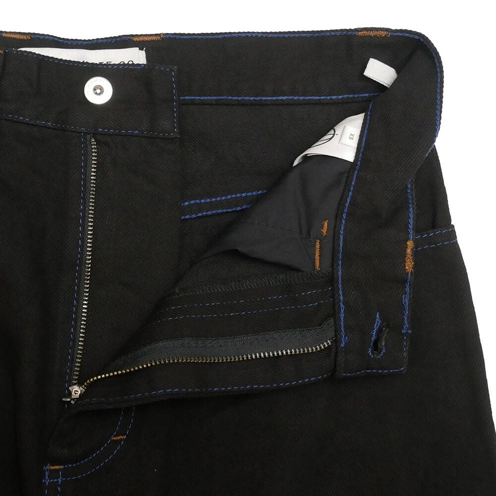 POLAR JEANS ポーラー パンツ ジーンズ ビッグボーイ BIG BOY STITCHING BLACK/BLUE スケートボード スケボー 3