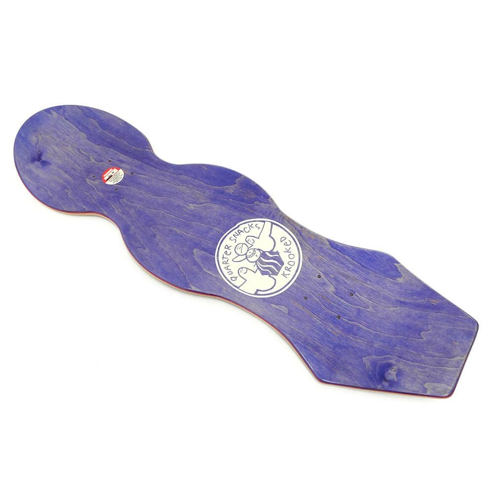 KROOKED DECK クルキッド デッキ KROOKED x QUARTERSNACKS SNACK MAN CRUISER 9.0 スケートボード スケボー 3