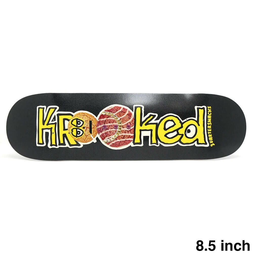 KROOKED DECK クルキッド デッキ KROOKED x QUARTERSNACKS SNACK MAN 8.5 スケートボード スケボー 1