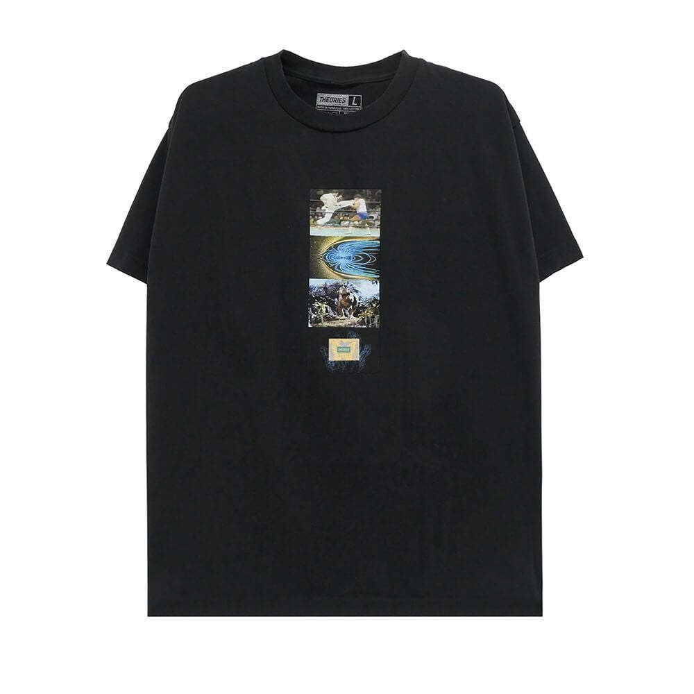 THEORIES T-SHIRT セオリーズ Tシャツ VIRTUAL REALITY BLACK スケートボード スケボー 