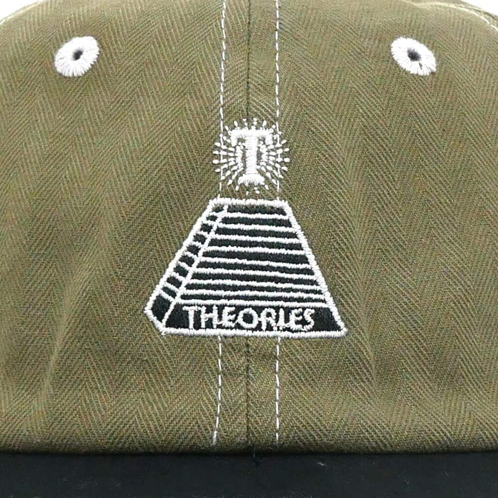 THEORIES CAP セオリーズ キャップ SCRIBBLE HERRINGBONE STRAPBACK OLIVE/BLACK スケートボード スケボー 4