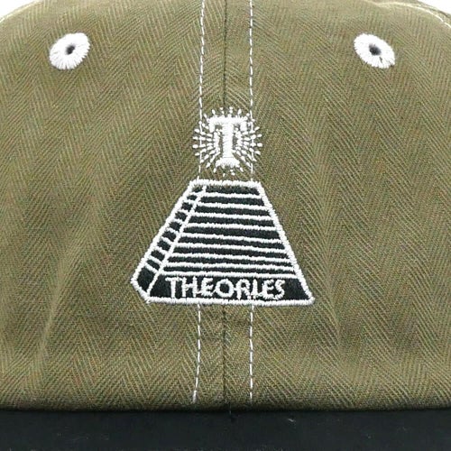 THEORIES CAP セオリーズ キャップ SCRIBBLE HERRINGBONE STRAPBACK OLIVE/BLACK スケートボード スケボー 4