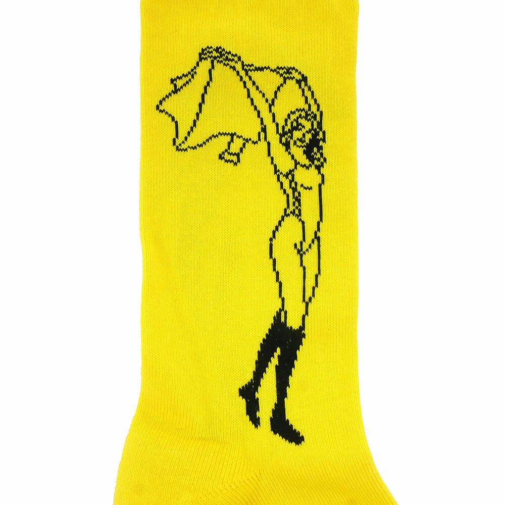 WHIMSY SOCKS ウィムジー ソックス 靴下 OLIVIA YELLOW スケートボード スケボー 4