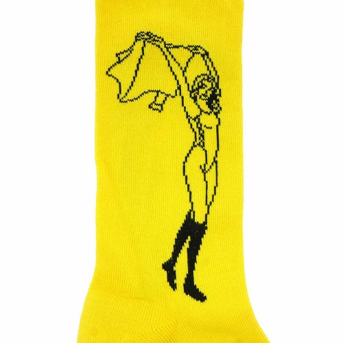 WHIMSY SOCKS ウィムジー ソックス 靴下 OLIVIA YELLOW スケートボード スケボー 4