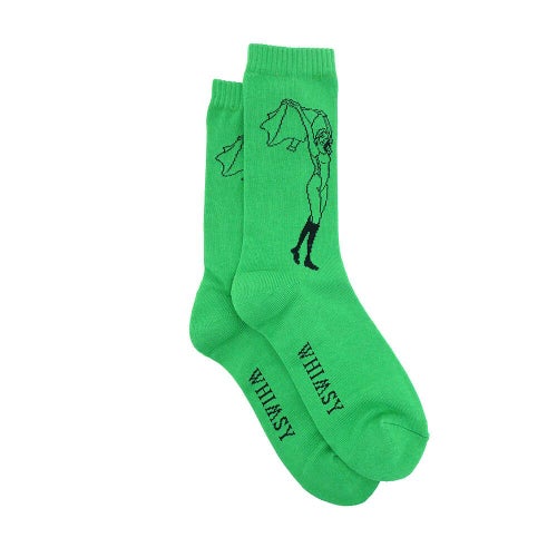 WHIMSY SOCKS ウィムジー ソックス 靴下 OLIVIA GREEN スケートボード スケボー 3