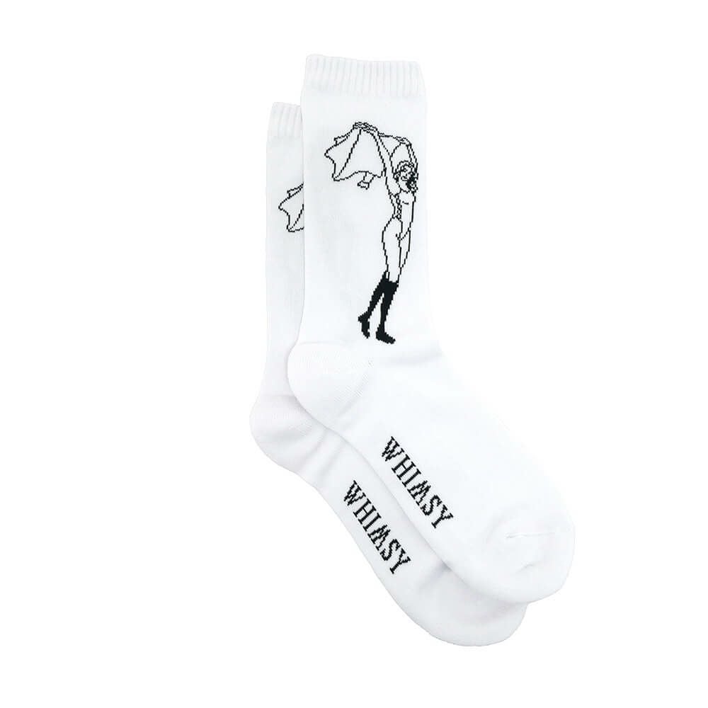 WHIMSY SOCKS ウィムジー ソックス 靴下 OLIVIA WHITE スケートボード スケボー 3