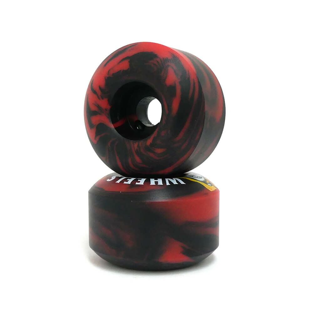 SPITFIRE WHEEL スピットファイヤー ウィール FORMULA FOUR (F4) CLASSIC FULL 99D SHROOM BIGHEAD BLACK/RED SWIRL 黒/赤 56mm スケートボード スケボー 2