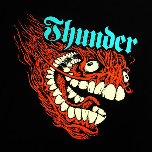 THUNDER T-SHIRT サンダー Tシャツ SCREAMING GRIMPLE BLACK スケートボード スケボー 1