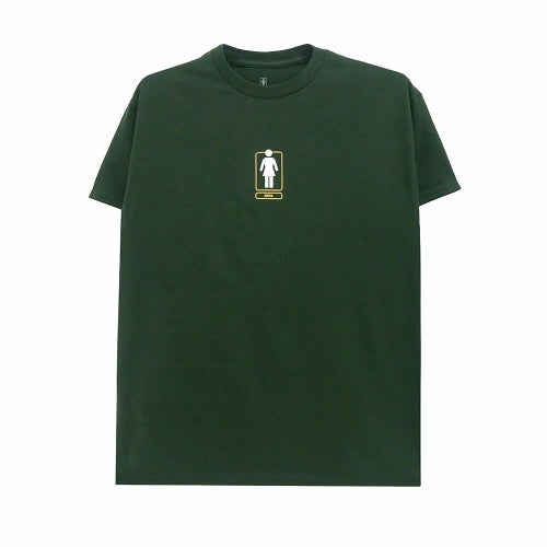 GIRL T-SHIRT ガール Tシャツ SHACKY OG FOREST GREEN スケートボード スケボー 