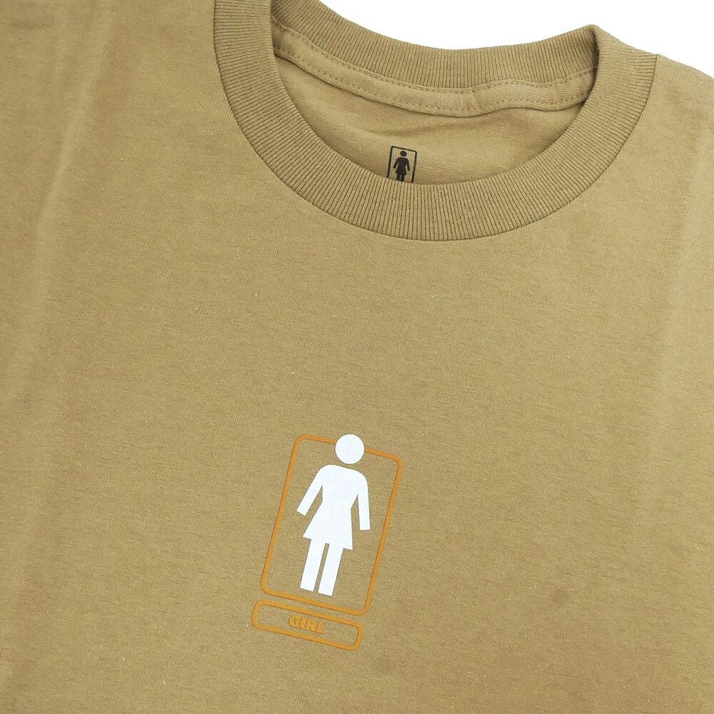 GIRL T-SHIRT ガール Tシャツ SHACKY OG TAN スケートボード スケボー 1