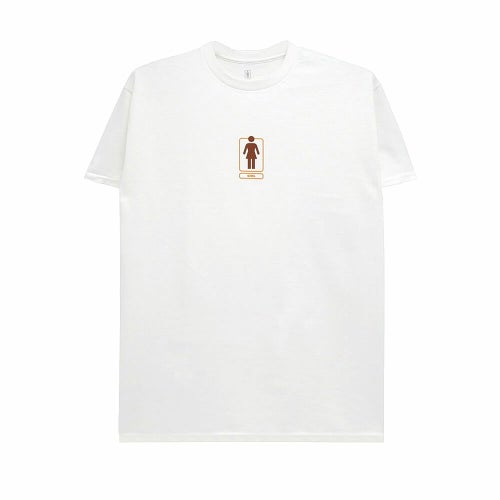 GIRL T-SHIRT ガール Tシャツ SHACKY OG WHITE スケートボード スケボー 