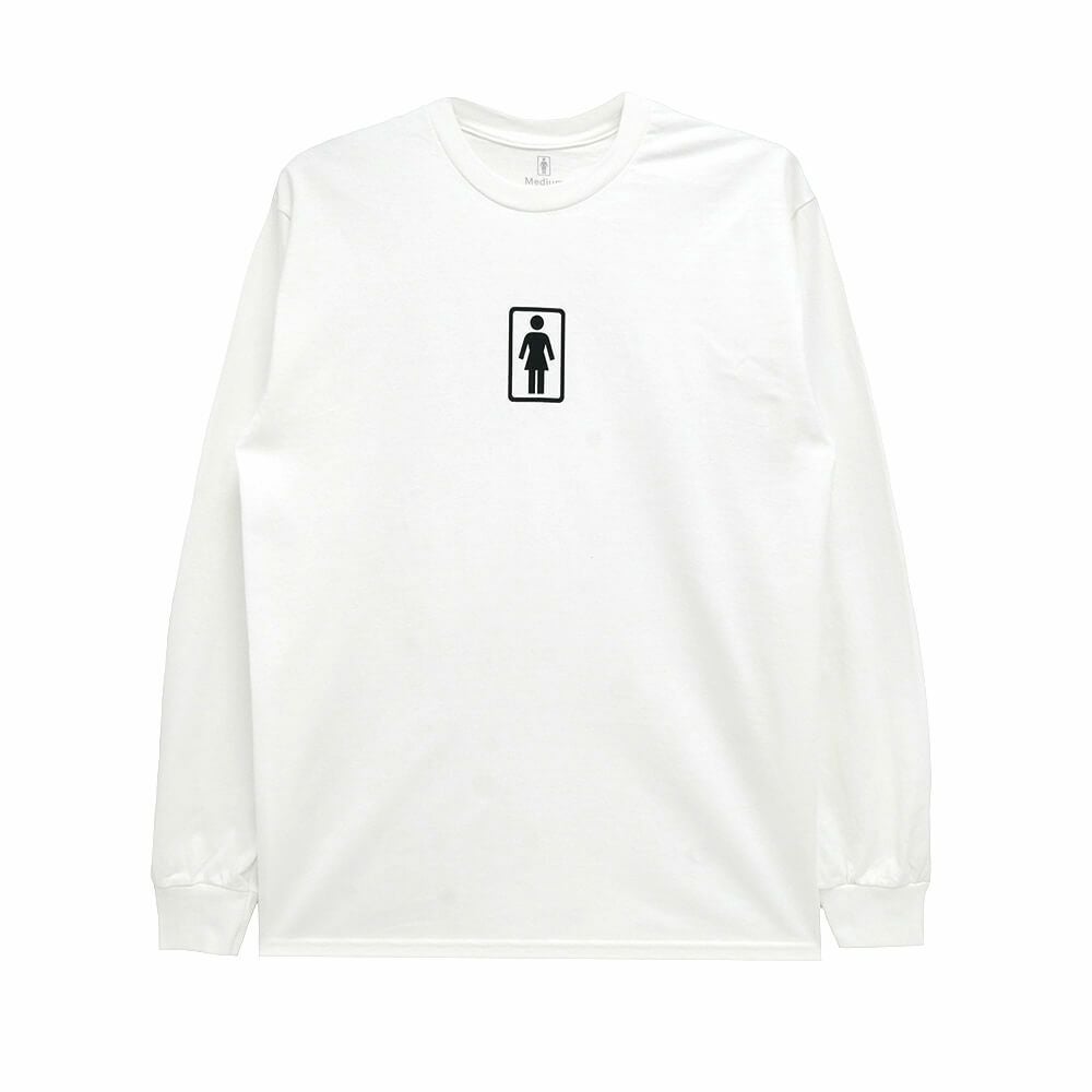 GIRL LONG SLEEVE ガール ロングスリーブTシャツ OG 93 TIL WHITE スケートボード スケボー 