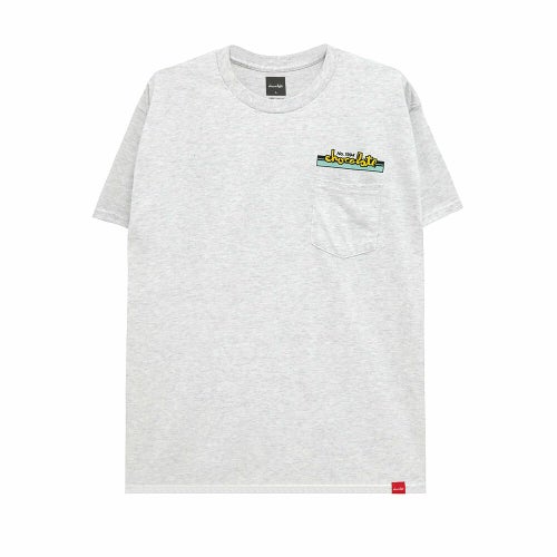 CHOCOLATE T-SHIRT チョコレート Tシャツ CREAT & STREET GREY スケートボード スケボー 
