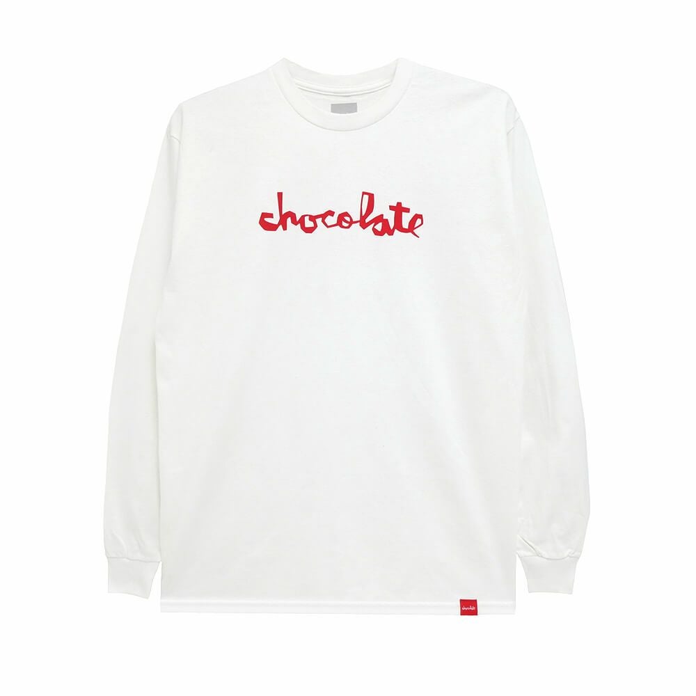 CHOCOLATE LONG SLEEVE チョコレート ロングスリーブTシャツ ORIGINAL CHUNK WHITE スケートボード スケボー 