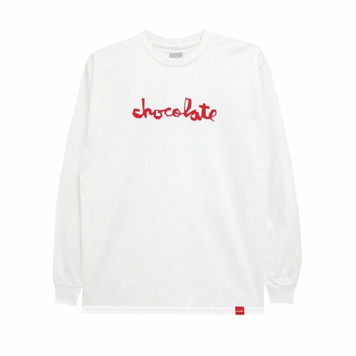 CHOCOLATE LONG SLEEVE チョコレート ロングスリーブTシャツ ORIGINAL CHUNK WHITE スケートボード スケボー 