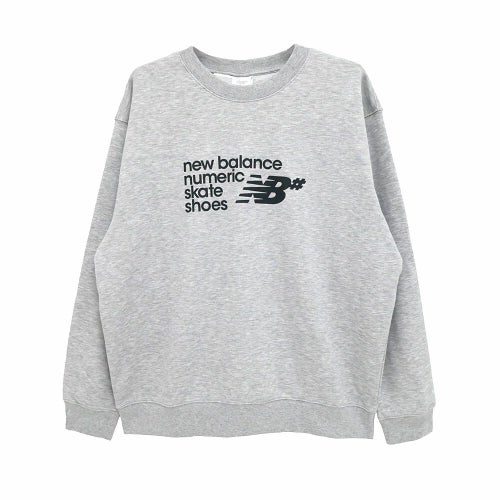 NEW BALANCE NUMERIC CREW SWEAT ニューバランス ヌメリック トレーナー NUMERIC FRENCH TERRY GREY スケートボード スケボー 