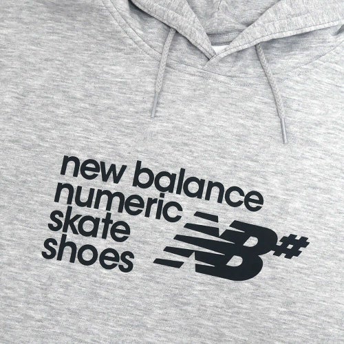 NEW BALANCE NUMERIC HOOD ニューバランス ヌメリック パーカー NUMERIC FRENCH TERRY GREY スケートボード スケボー 1