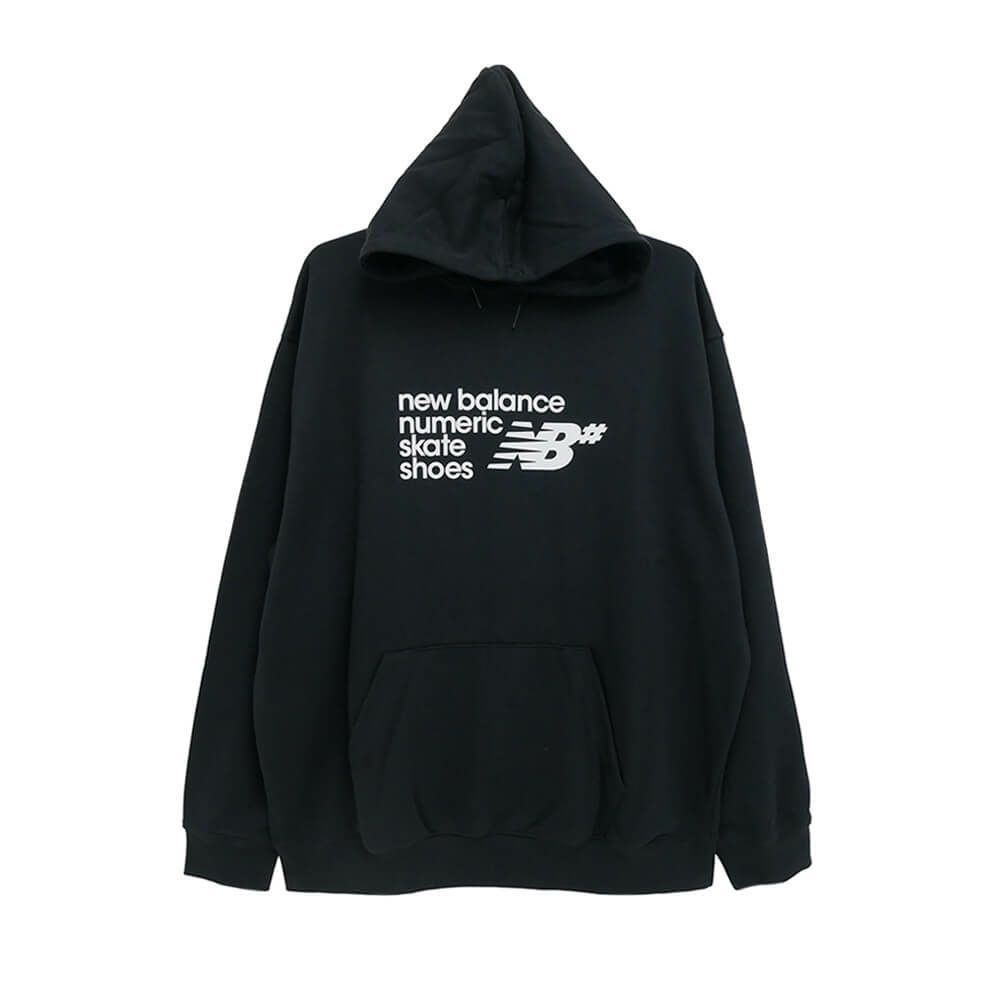 NEW BALANCE NUMERIC HOOD ニューバランス ヌメリック パーカー NUMERIC FRENCH TERRY BLACK スケートボード スケボー 