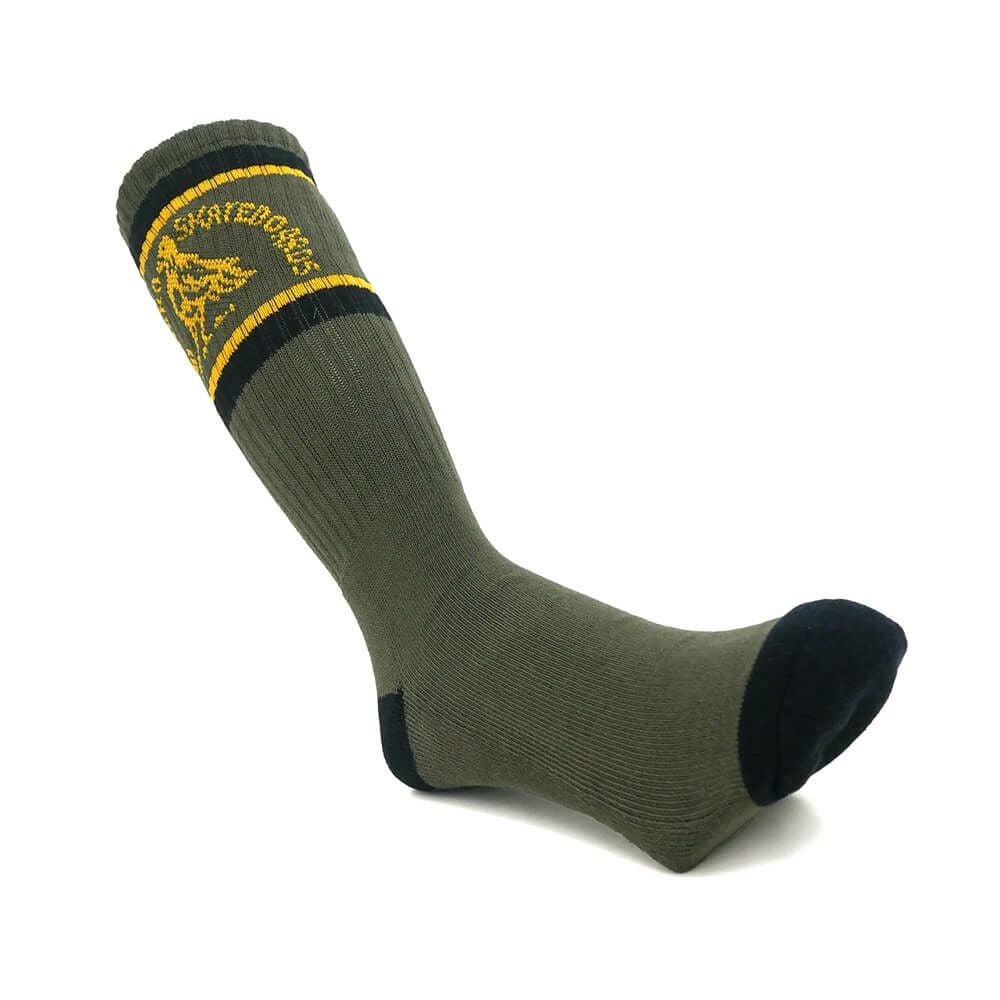ANTIHERO SOCKS アンチヒーロー ソックス 靴下 CLUB HOUSE OLIVE/GOLD/BLACK スケートボード スケボー 