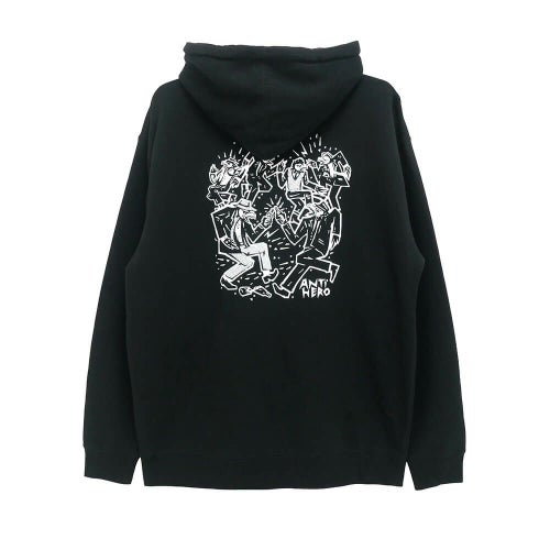 ANTIHERO HOOD アンチヒーロー パーカー RUDER BWOYS BLACK スケートボード スケボー 