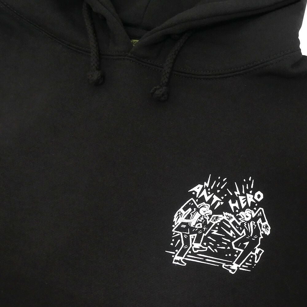 ANTIHERO HOOD アンチヒーロー パーカー RUDER BWOYS BLACK スケートボード スケボー 2