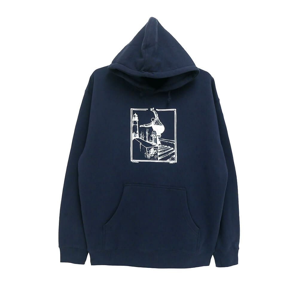 ANTIHERO HOOD アンチヒーロー パーカー BA LANCE NAVY スケートボード スケボー 