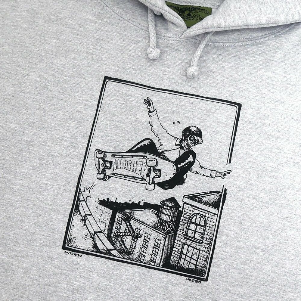 ANTIHERO HOOD アンチヒーロー パーカー PHELPS LANCE GREY スケート