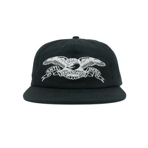 ANTIHERO CAP アンチヒーロー キャップ BASIC EAGLE SNAPBACK BLACK/GREY スケートボード スケボー 1