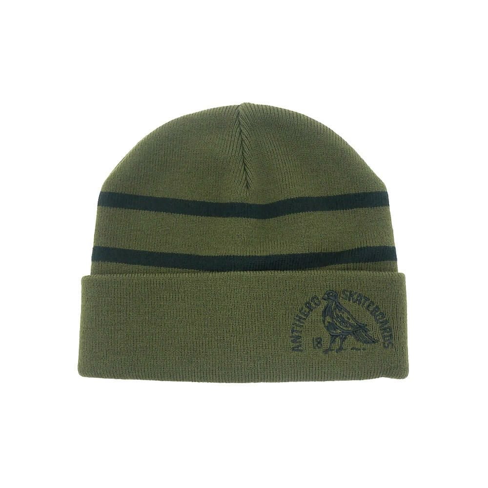 ANTIHERO KNITCAP アンチヒーロー ニットキャップ CLUB HOUSE CUFF BEANIE OLIVE/BLACK スケートボード スケボー 