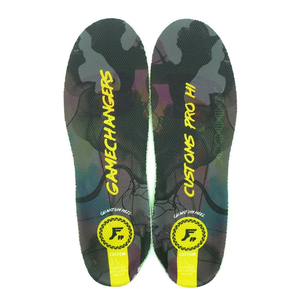 脅威の衝撃吸収 FOOTPRINT INSOLE フットプリント インソール GAME CHANGERS PRO HI BLACK CAMO/YELLOW スケートボード スケボー 1