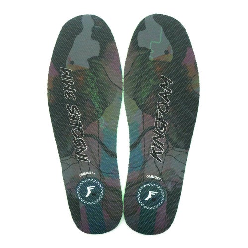 脅威の衝撃吸収 FOOTPRINT INSOLE フットプリント インソール KINGFOAM FLAT CUT 3mm BLACK CAMO/WHITE スケートボード スケボー 1
