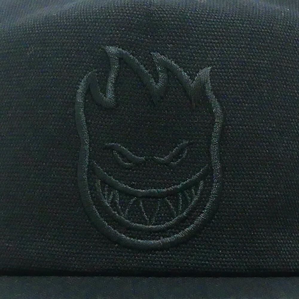 SPITFIRE CAP スピットファイヤー キャップ BIGHEAD FILL SNAPBACK BLACK/BLACK スケートボード スケボー 4
