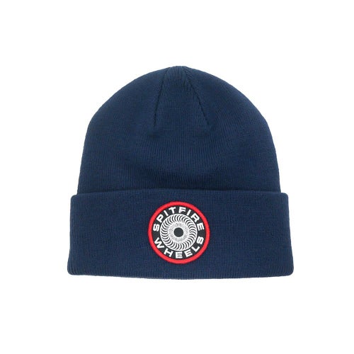 SPITFIRE KNITCAP スピットファイヤー ニットキャップ CLASSIC 87 SWIRL PATCH CUFF BEANIE NAVY スケートボード スケボー 