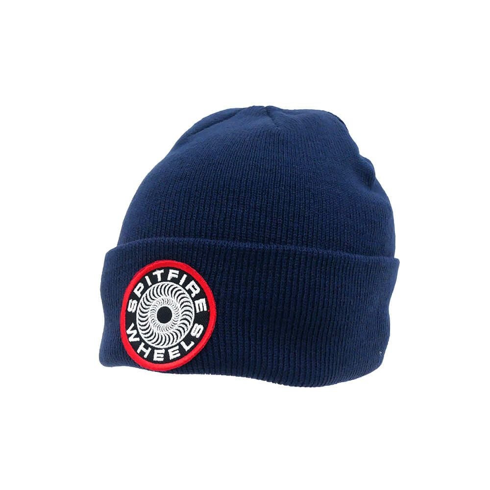 SPITFIRE KNITCAP スピットファイヤー ニットキャップ CLASSIC 87 SWIRL PATCH CUFF BEANIE NAVY スケートボード スケボー 1